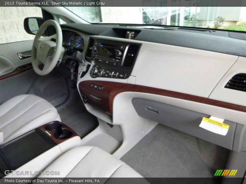 Silver Sky Metallic / Light Gray 2013 Toyota Sienna XLE