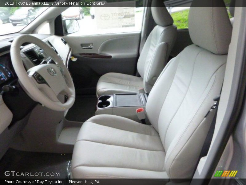 Silver Sky Metallic / Light Gray 2013 Toyota Sienna XLE
