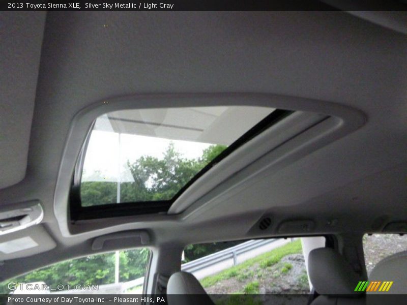 Silver Sky Metallic / Light Gray 2013 Toyota Sienna XLE