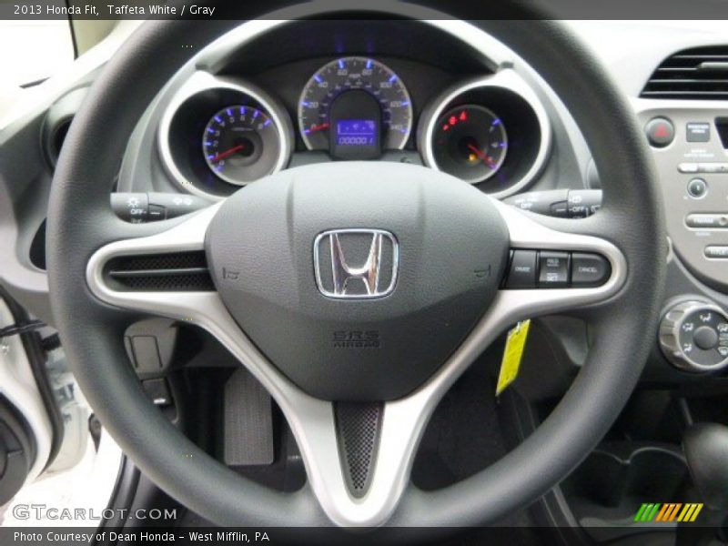 Taffeta White / Gray 2013 Honda Fit