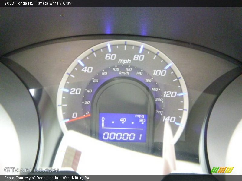 Taffeta White / Gray 2013 Honda Fit