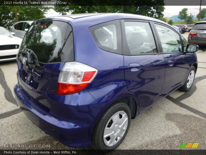 Vortex Blue Pearl / Gray 2013 Honda Fit