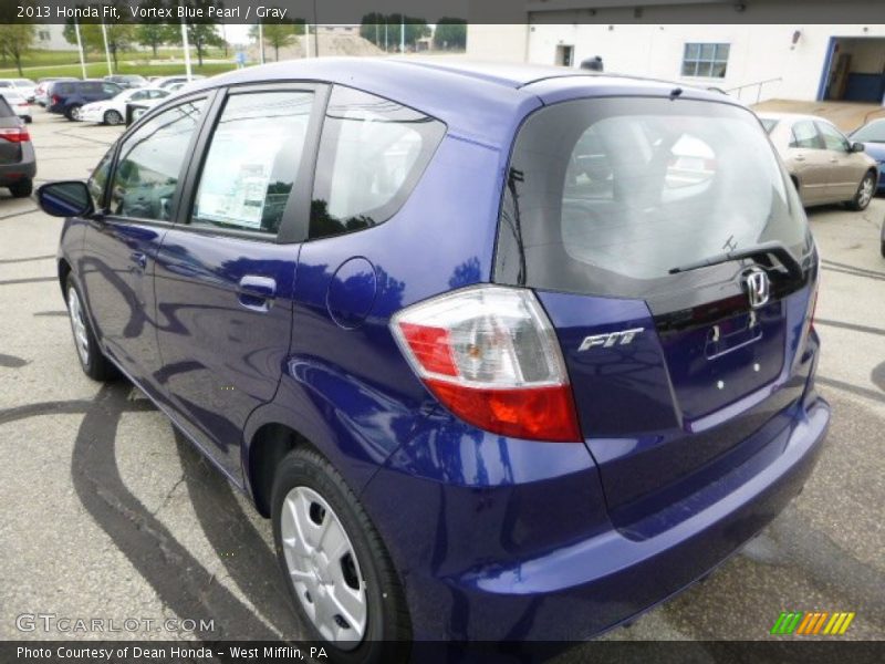 Vortex Blue Pearl / Gray 2013 Honda Fit