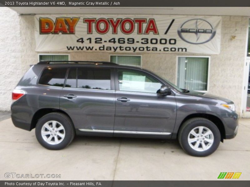 Magnetic Gray Metallic / Ash 2013 Toyota Highlander V6 4WD