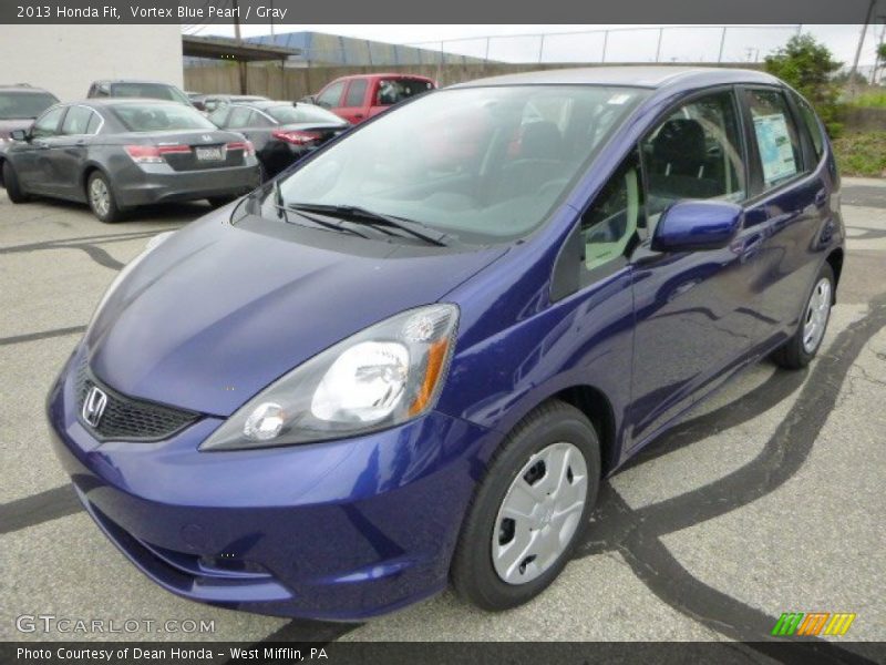 Vortex Blue Pearl / Gray 2013 Honda Fit