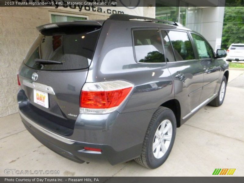 Magnetic Gray Metallic / Ash 2013 Toyota Highlander V6 4WD