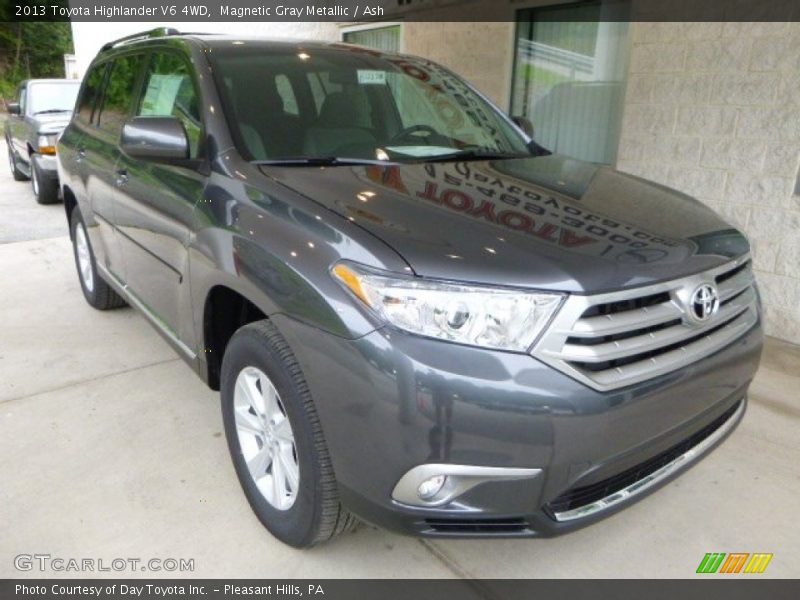 Magnetic Gray Metallic / Ash 2013 Toyota Highlander V6 4WD