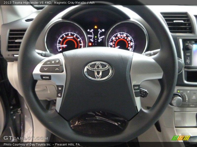 Magnetic Gray Metallic / Ash 2013 Toyota Highlander V6 4WD