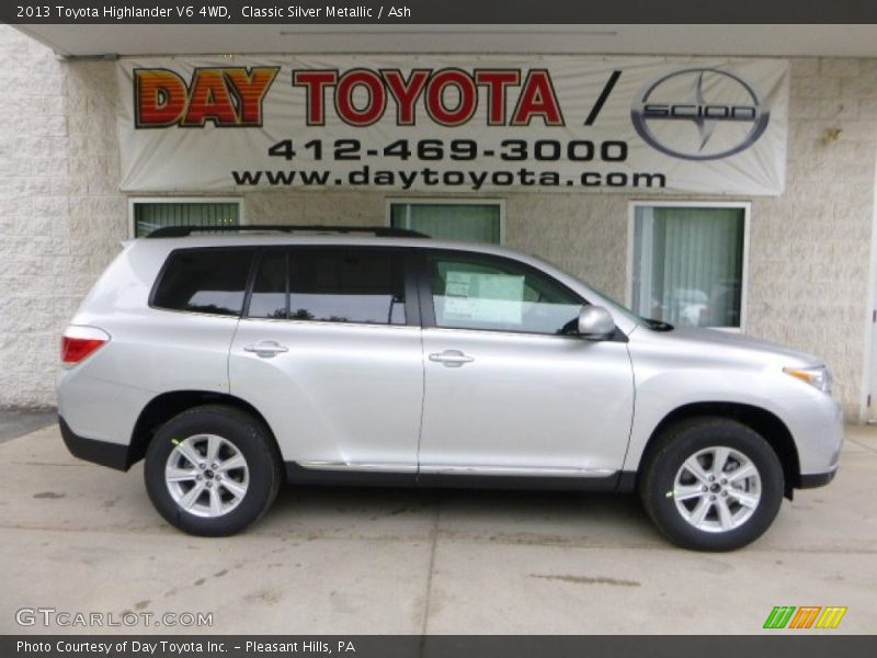 Classic Silver Metallic / Ash 2013 Toyota Highlander V6 4WD