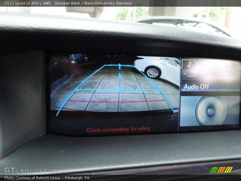Obsidian Black / Black/Shimamoku Espresso 2013 Lexus LS 460 L AWD