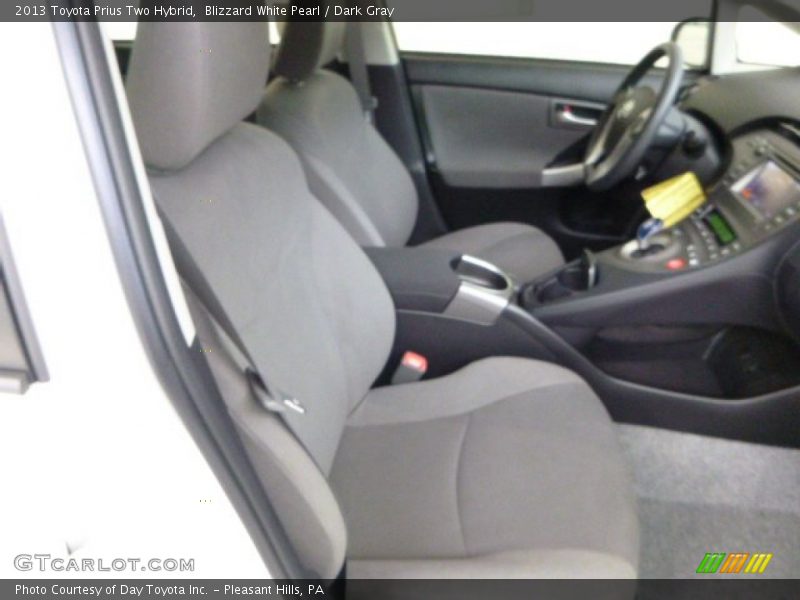 Blizzard White Pearl / Dark Gray 2013 Toyota Prius Two Hybrid
