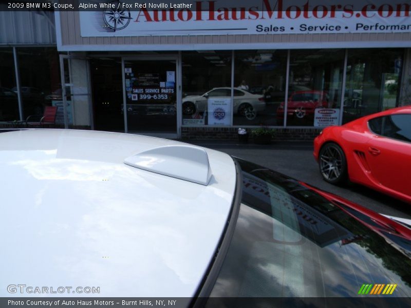Alpine White / Fox Red Novillo Leather 2009 BMW M3 Coupe