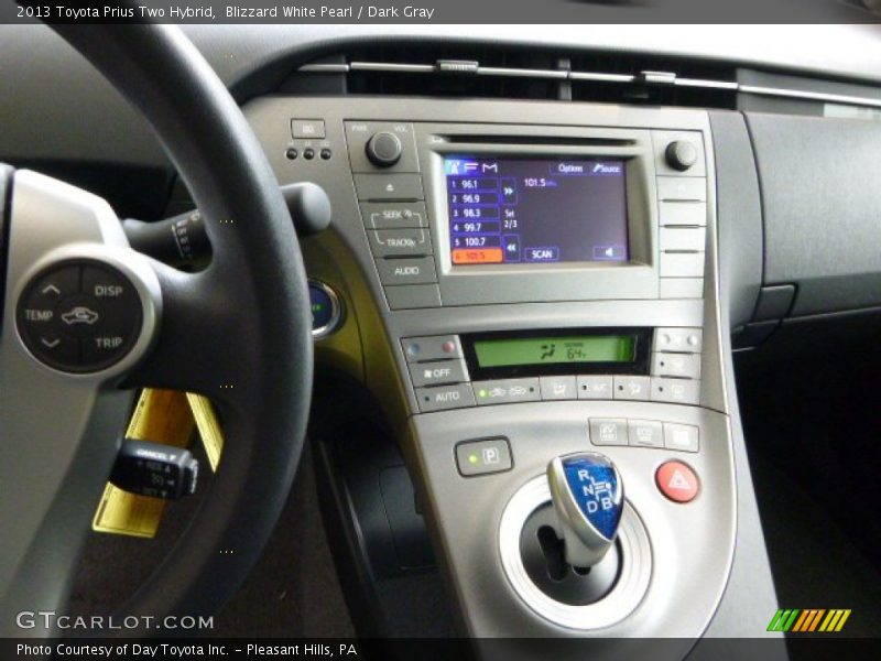 Blizzard White Pearl / Dark Gray 2013 Toyota Prius Two Hybrid