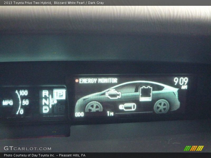 Blizzard White Pearl / Dark Gray 2013 Toyota Prius Two Hybrid