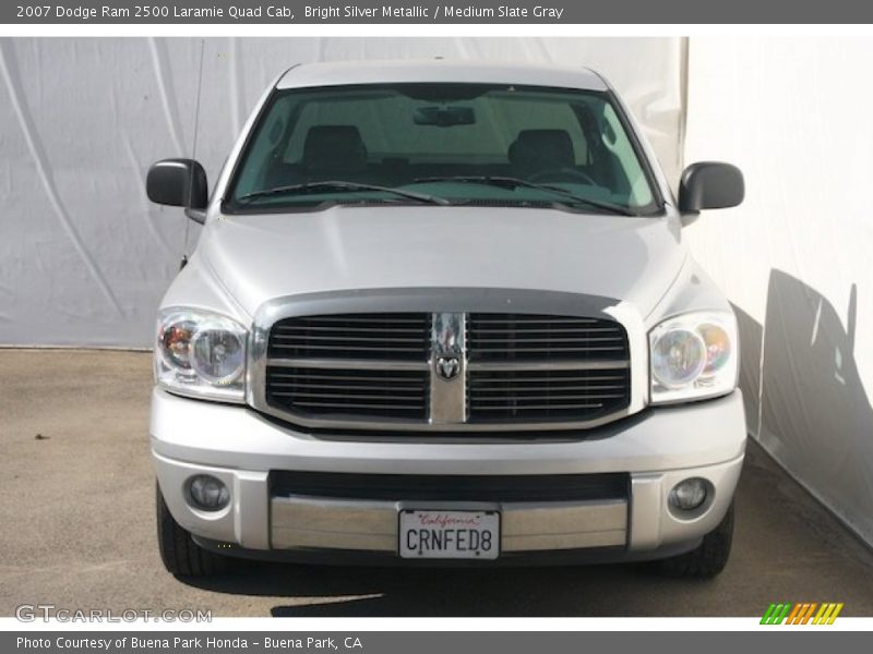 Bright Silver Metallic / Medium Slate Gray 2007 Dodge Ram 2500 Laramie Quad Cab
