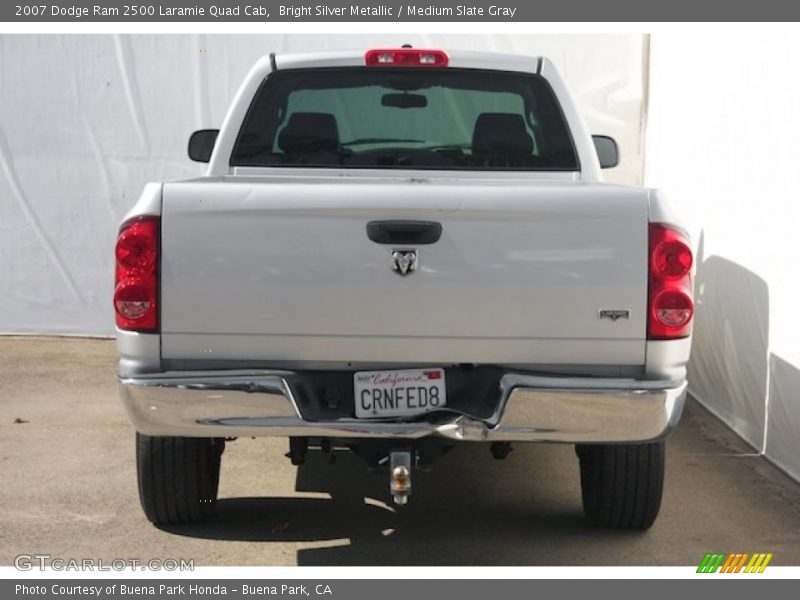 Bright Silver Metallic / Medium Slate Gray 2007 Dodge Ram 2500 Laramie Quad Cab
