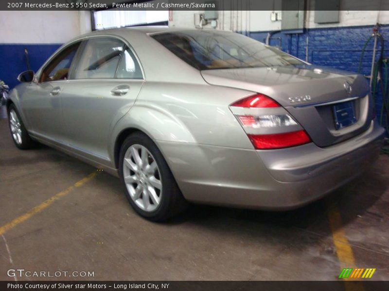 Pewter Metallic / Cashmere/Savanna 2007 Mercedes-Benz S 550 Sedan