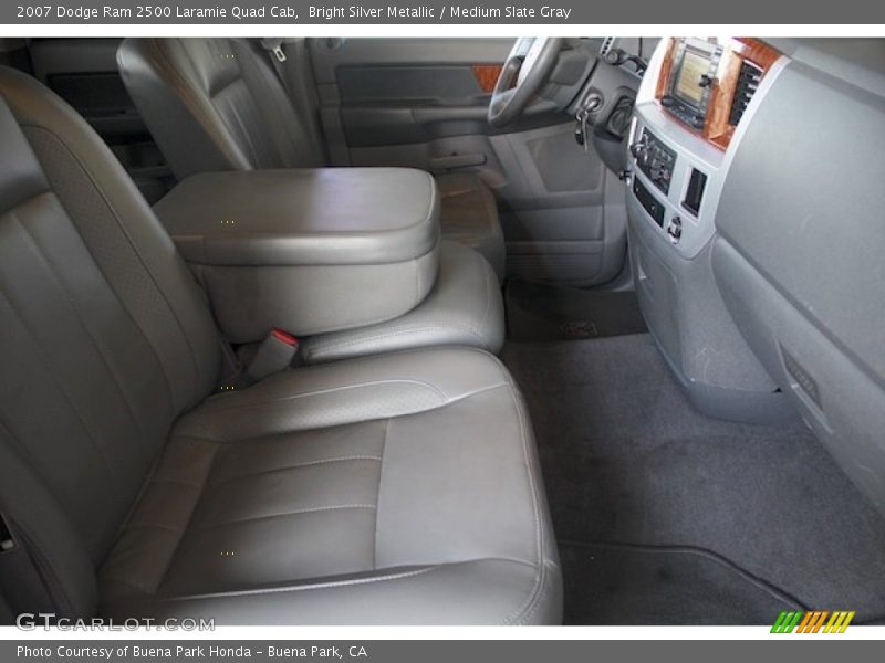 Bright Silver Metallic / Medium Slate Gray 2007 Dodge Ram 2500 Laramie Quad Cab