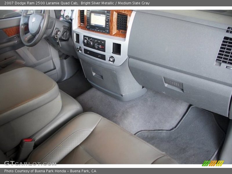 Bright Silver Metallic / Medium Slate Gray 2007 Dodge Ram 2500 Laramie Quad Cab