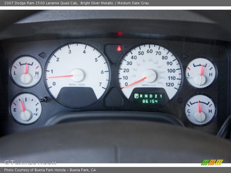  2007 Ram 2500 Laramie Quad Cab Laramie Quad Cab Gauges