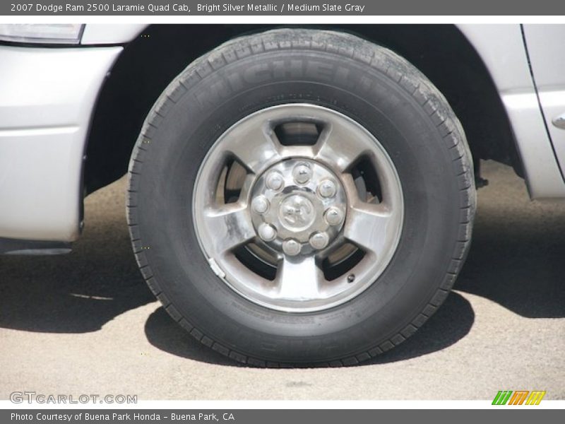 Bright Silver Metallic / Medium Slate Gray 2007 Dodge Ram 2500 Laramie Quad Cab