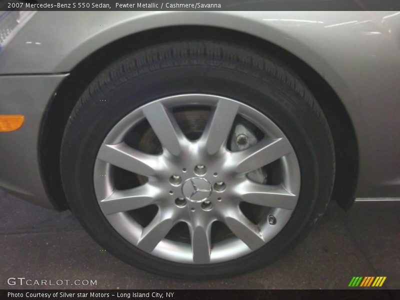 Pewter Metallic / Cashmere/Savanna 2007 Mercedes-Benz S 550 Sedan