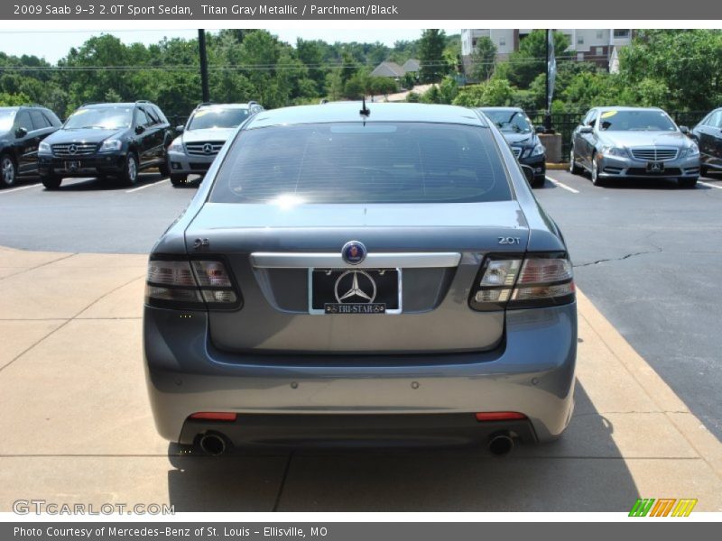 Titan Gray Metallic / Parchment/Black 2009 Saab 9-3 2.0T Sport Sedan