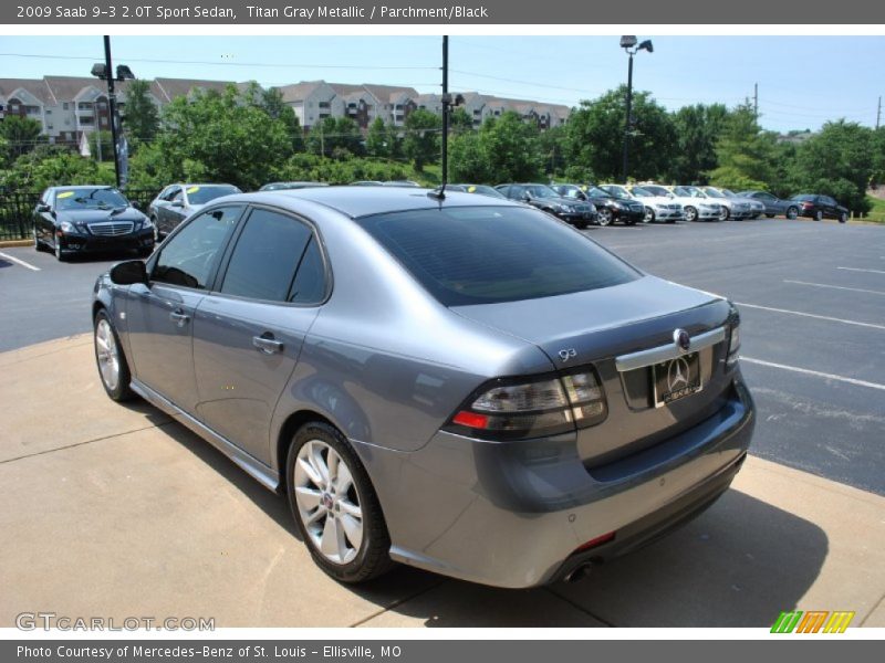 Titan Gray Metallic / Parchment/Black 2009 Saab 9-3 2.0T Sport Sedan