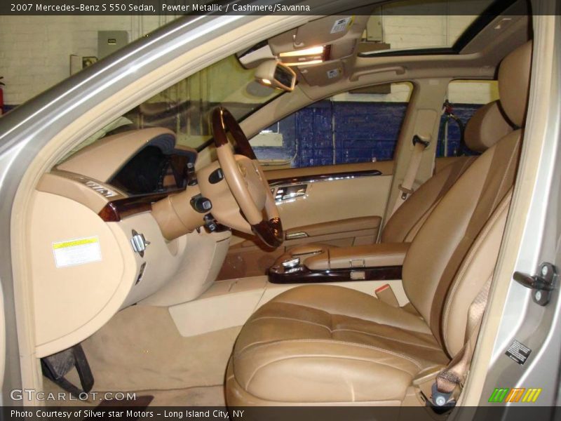 Pewter Metallic / Cashmere/Savanna 2007 Mercedes-Benz S 550 Sedan