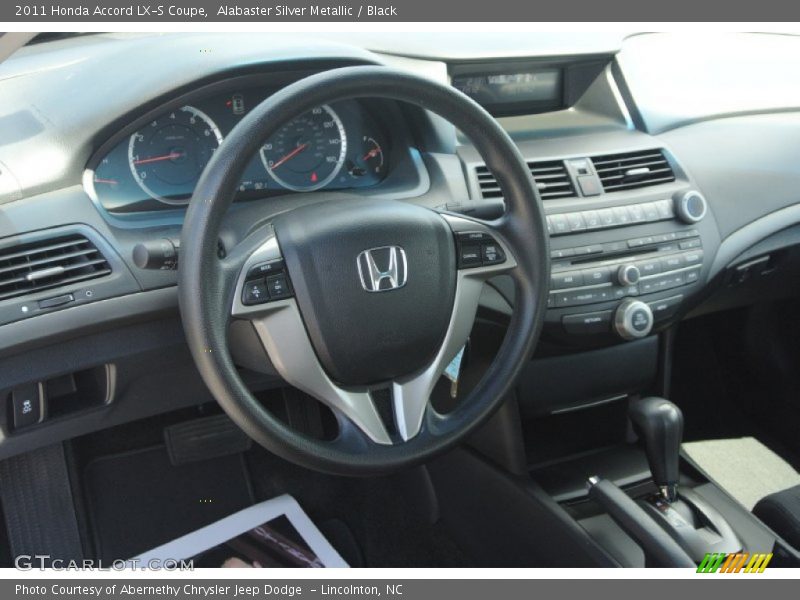 Alabaster Silver Metallic / Black 2011 Honda Accord LX-S Coupe