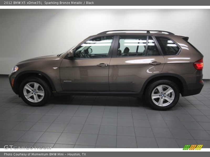 Sparkling Bronze Metallic / Black 2012 BMW X5 xDrive35i