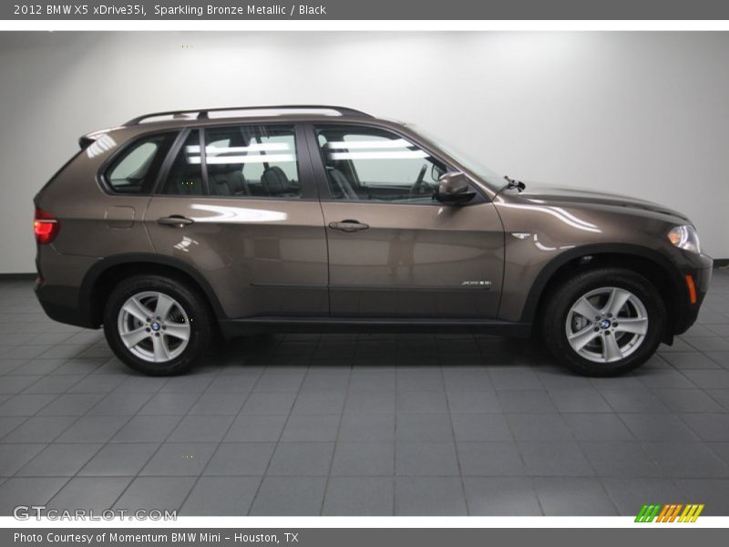 Sparkling Bronze Metallic / Black 2012 BMW X5 xDrive35i