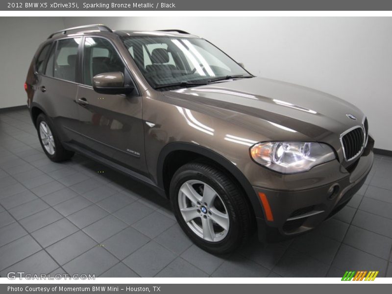 Sparkling Bronze Metallic / Black 2012 BMW X5 xDrive35i