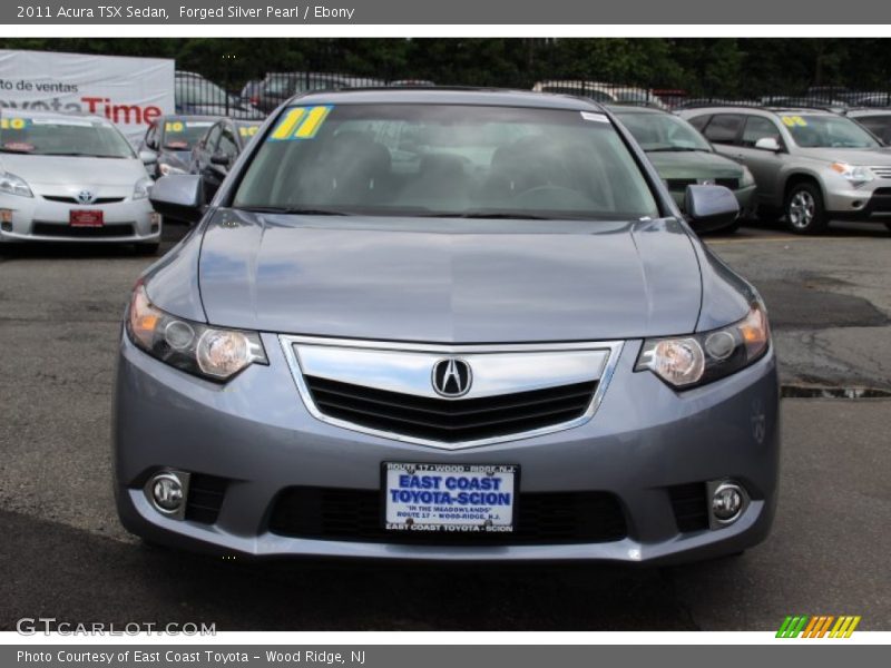 Forged Silver Pearl / Ebony 2011 Acura TSX Sedan