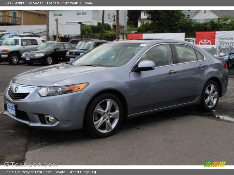 Forged Silver Pearl / Ebony 2011 Acura TSX Sedan