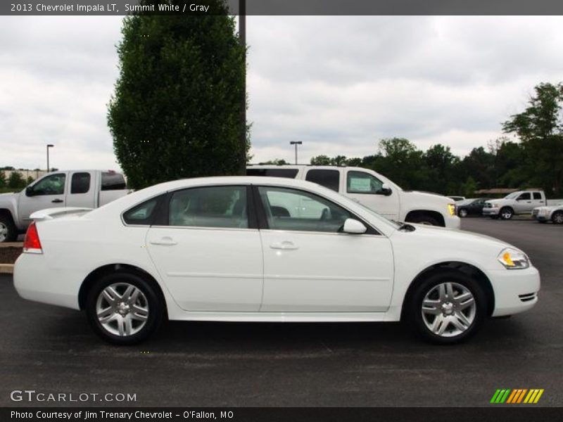Summit White / Gray 2013 Chevrolet Impala LT