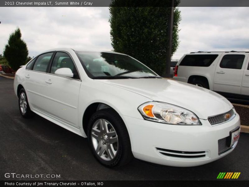 Summit White / Gray 2013 Chevrolet Impala LT