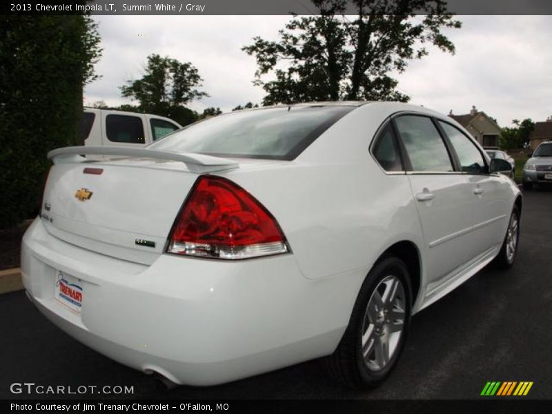 Summit White / Gray 2013 Chevrolet Impala LT