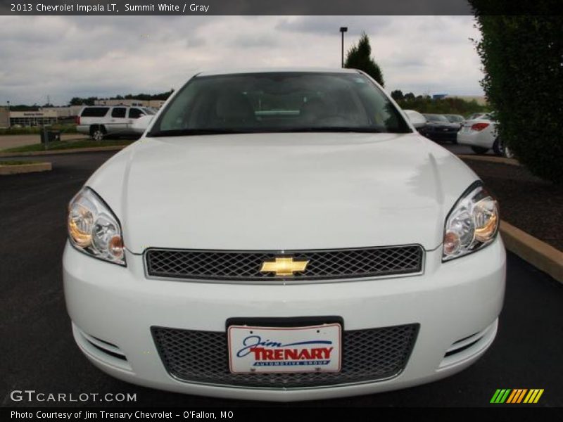 Summit White / Gray 2013 Chevrolet Impala LT