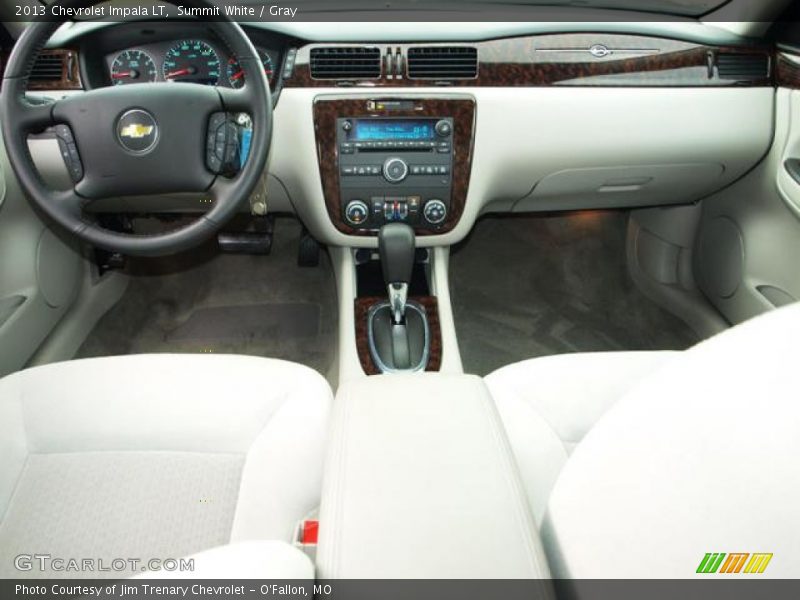 Summit White / Gray 2013 Chevrolet Impala LT