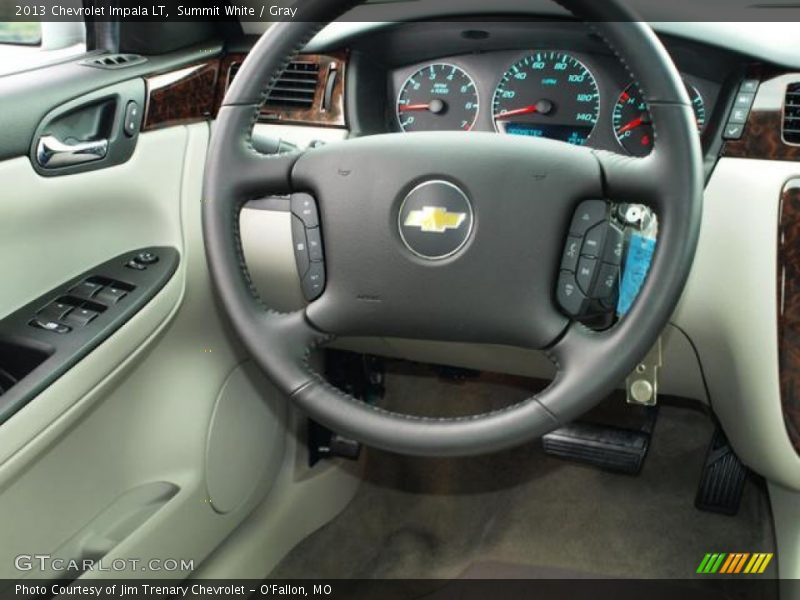 Summit White / Gray 2013 Chevrolet Impala LT