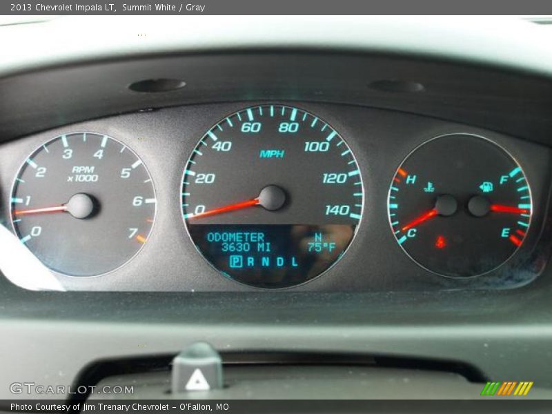 Summit White / Gray 2013 Chevrolet Impala LT