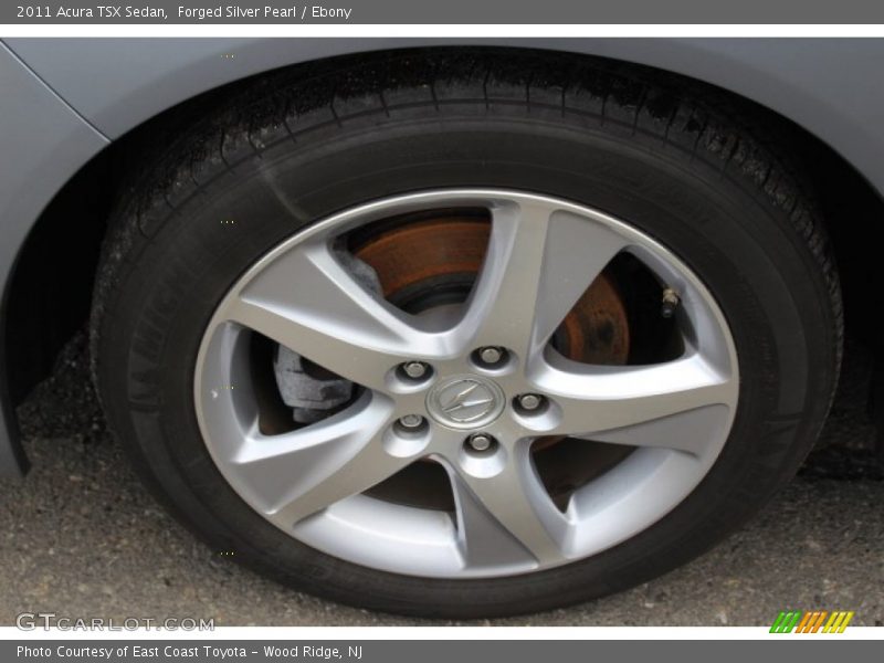 Forged Silver Pearl / Ebony 2011 Acura TSX Sedan