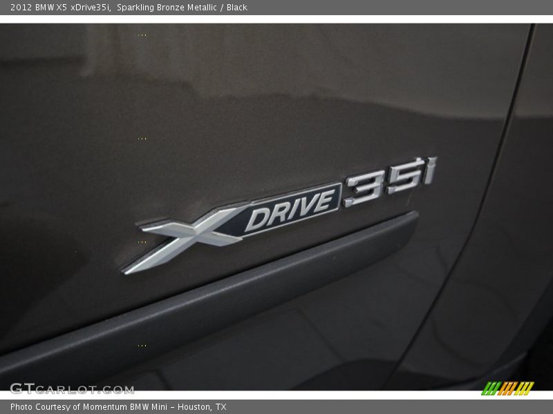 Sparkling Bronze Metallic / Black 2012 BMW X5 xDrive35i
