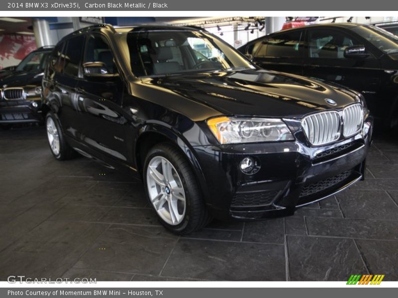 Carbon Black Metallic / Black 2014 BMW X3 xDrive35i