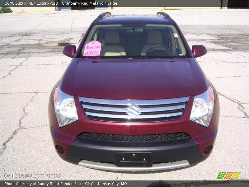 Cranberry Red Metallic / Beige 2008 Suzuki XL7 Luxury AWD