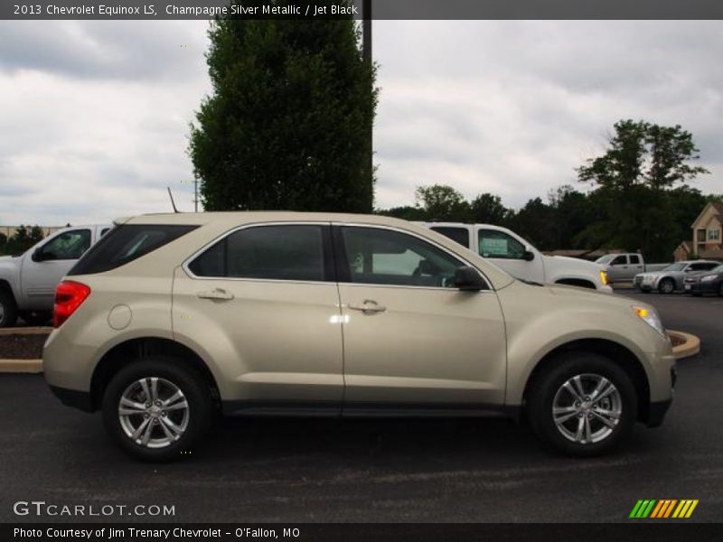 Champagne Silver Metallic / Jet Black 2013 Chevrolet Equinox LS