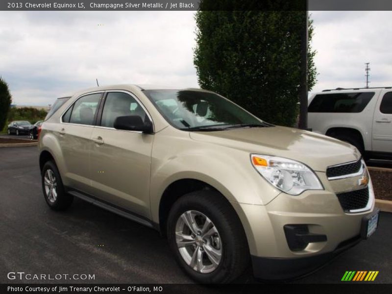 Champagne Silver Metallic / Jet Black 2013 Chevrolet Equinox LS