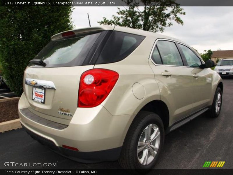 Champagne Silver Metallic / Jet Black 2013 Chevrolet Equinox LS
