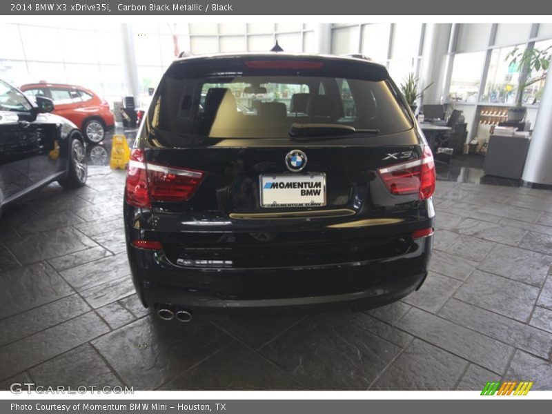 Carbon Black Metallic / Black 2014 BMW X3 xDrive35i